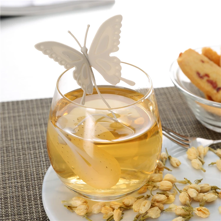 Custom Animal Shape  Free Sample Silicone Tea Bag Filter  Infusion Strainer with Infuser for Mug