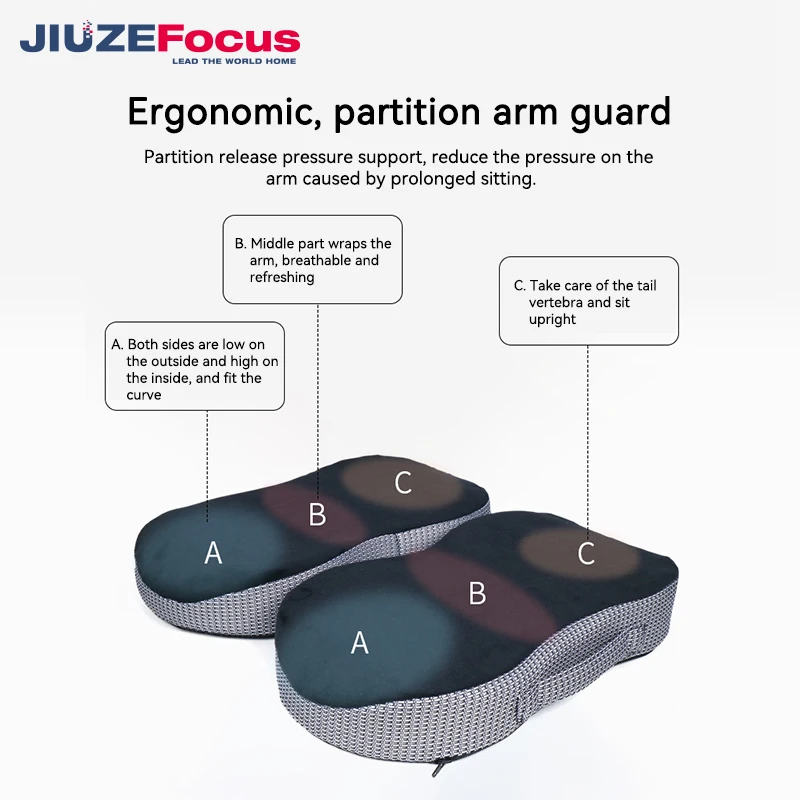 Seat Cushion Pillow for Office Chair Memory Foam Firm Coccyx Pad for Tailbone Sciatica Lower Back Pain Relief