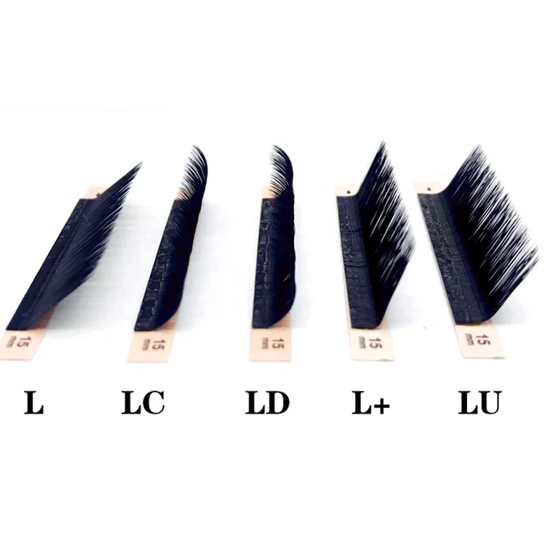 NATUHANA LC L+ LU LD 8-15Mix Lash Extensions Soft Individual L Shape Faux Eyelashes Mink Natural