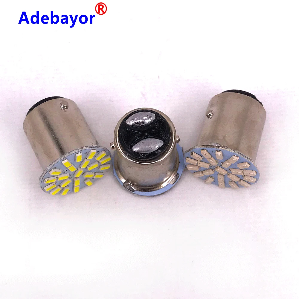 1157 12V Led Stop Parking Tail Light BAY15D P21/4w 1206  22Smd Car Auto Brake Lamp Bulb Led Brake Lights