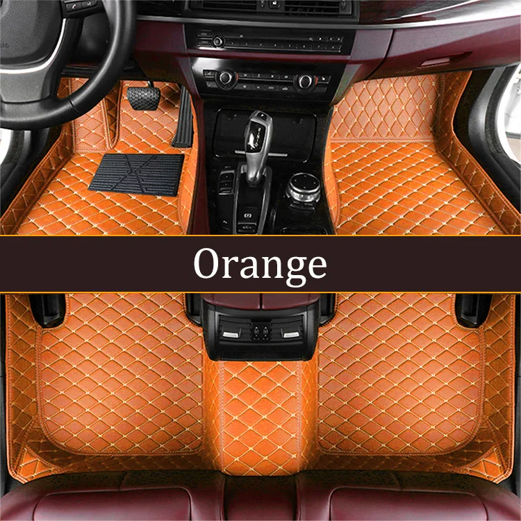 PVC Custom Car Floor Mats Car Carpet Full Coverage All Weather Protection Anti-Slip Leather Car Mats