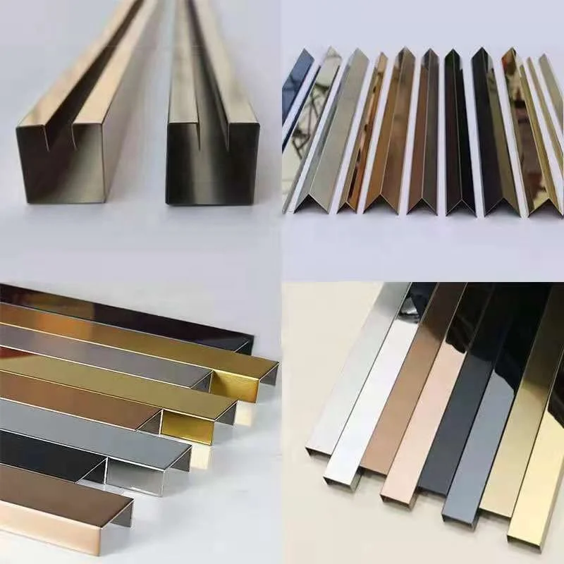 
tile trim polished stainless furniture trim L shape corner trim stainless steel 