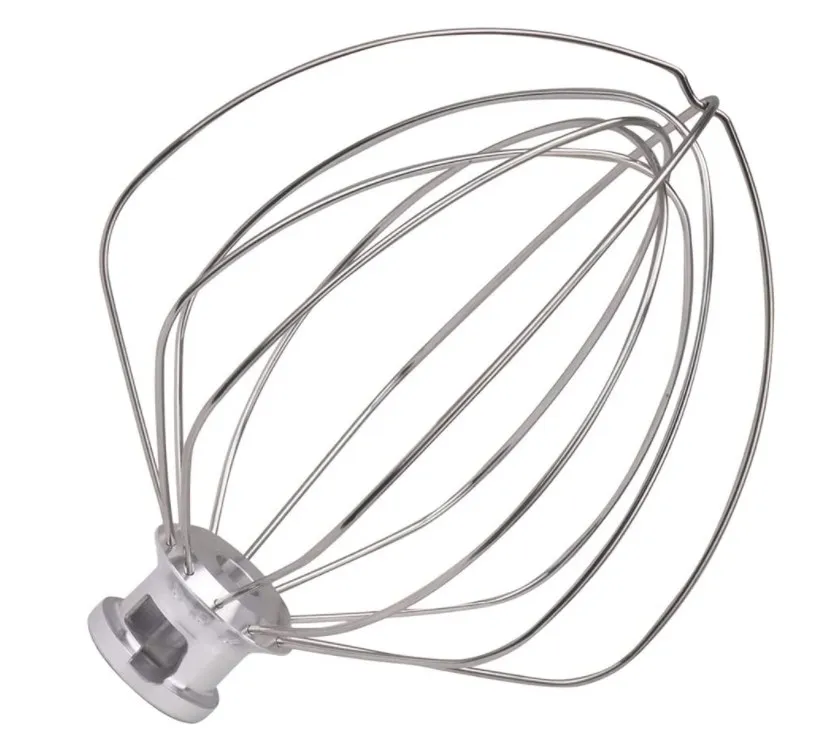 KN256WW 6-Wire Whip Attachment for KitchenAid 6 Quart Bowl-Lift Stand Mixer Accessory Replacement, Egg Cream Stirrer, Cakes Mayo