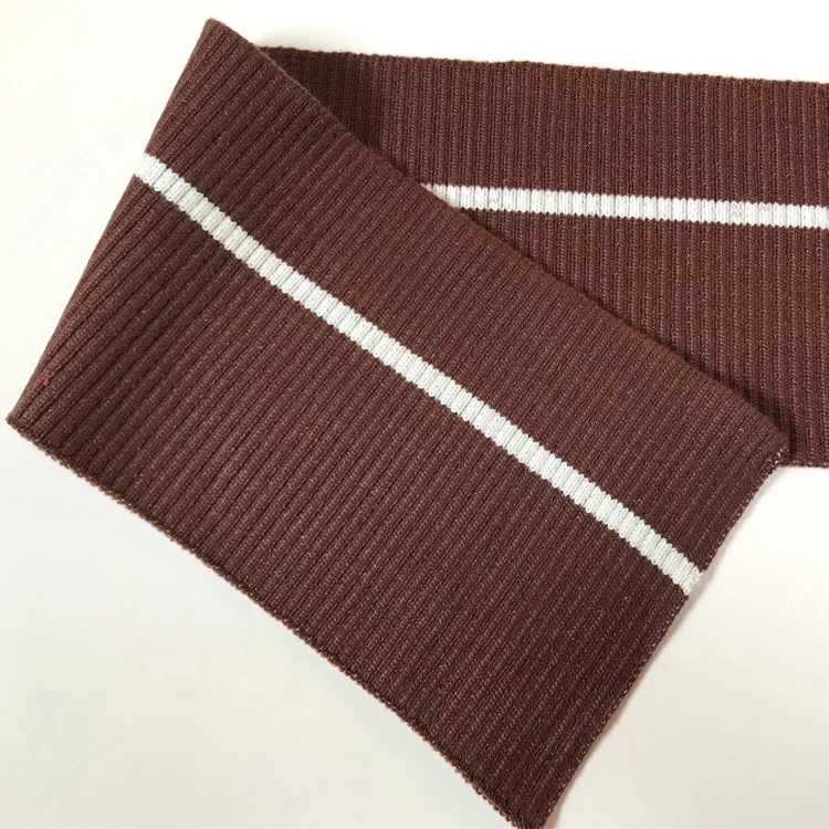 Acrylic Flat Knitting  Rib 2*1 for  Thickened rib for down Jacket Cuffs and Hem