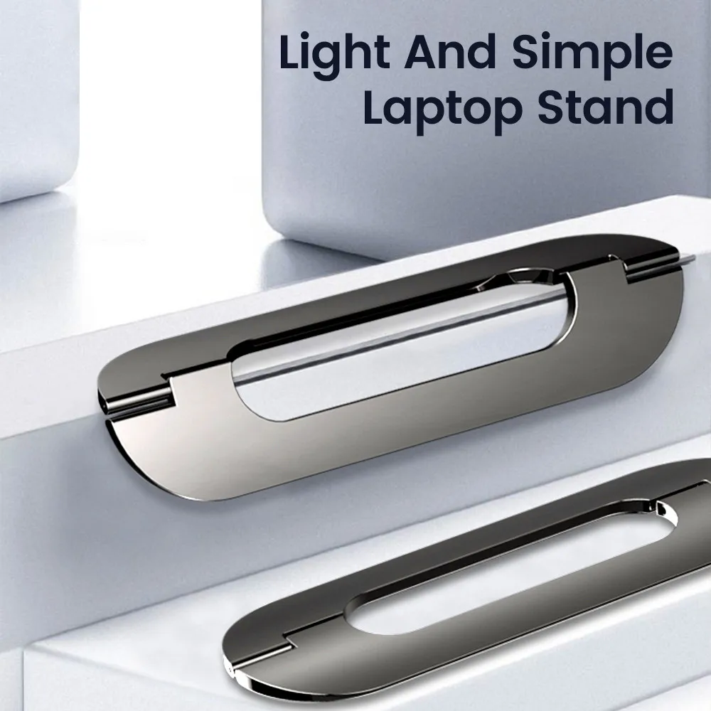 Aluminum Alloy Portable Computer Cooling Holder Durable Laptop Stand Computer Accessories K32 Double Foldable Bracket Holder