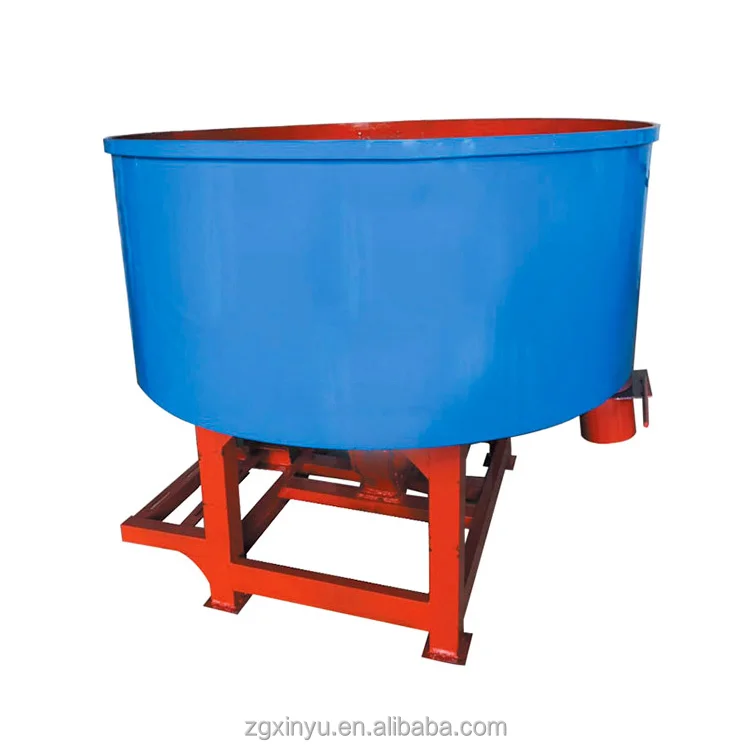 Pan type cement mixer 500kg refractory pan mixer for sale
