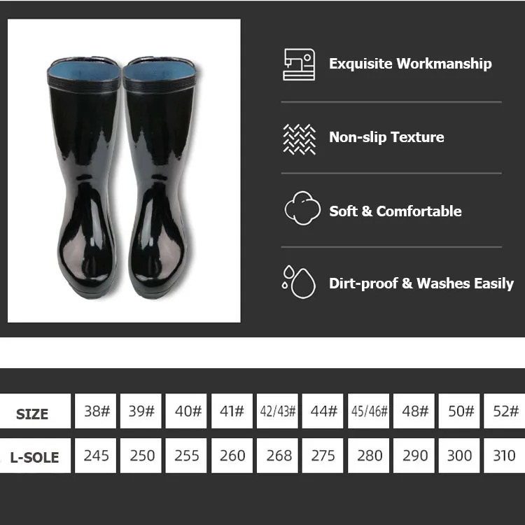 LZYZ Custom LOGO Wholesale wellies work water boots rubber riding boots rain boots