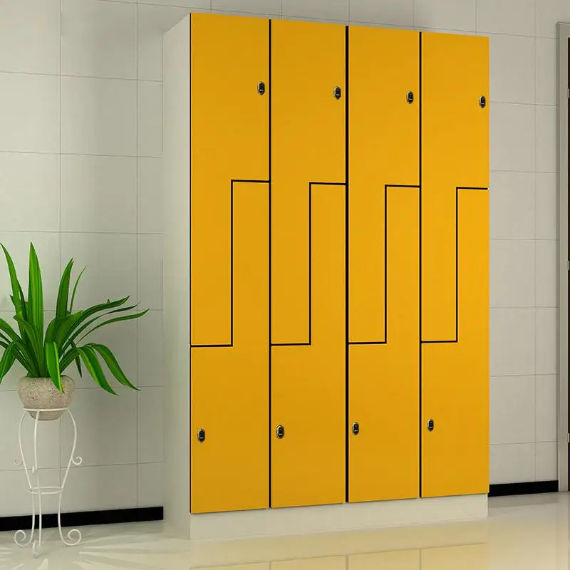 Custom Colourful Small Large Metal Luggage Cabinets HPL Health Club Gym Storage Lockers For School With Code Lock