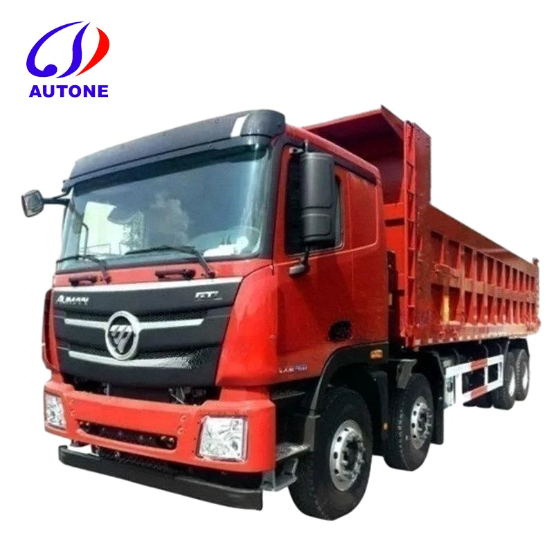 Foton Auman Used Truck 12 Wheels 9 Series Heavy Truck 400hp 8x4 7.4m Dump Truck