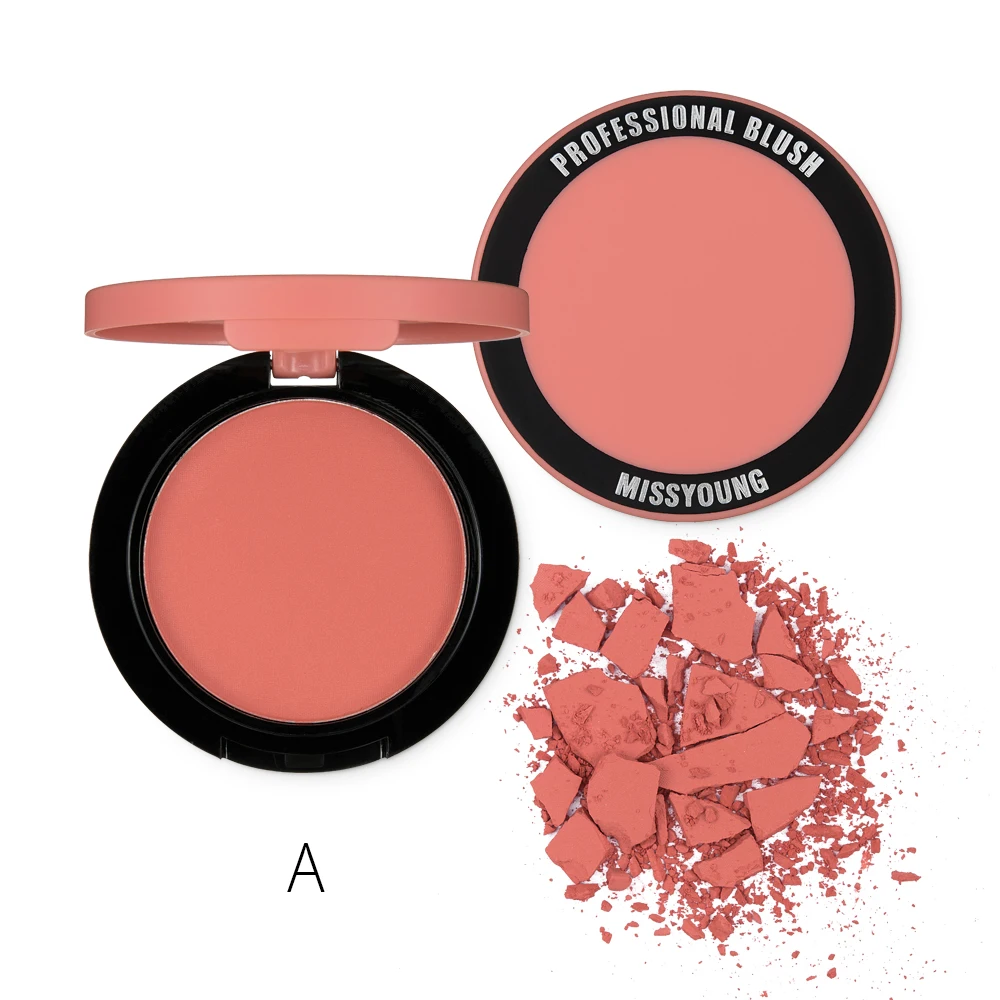 Wholesale professional waterproof blush face makeup pink blush color for women