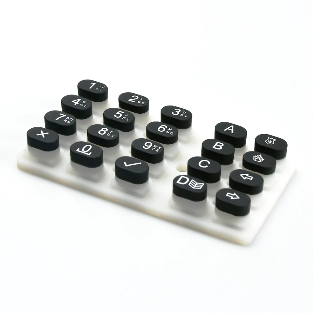 Customized Digital Equipment Pos Machine Calculator Silicone Rubber Keypad Button