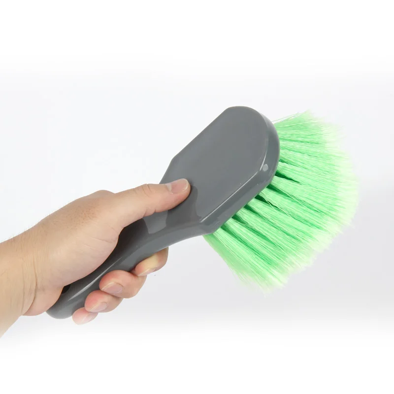 AUTO TIGER Green PP hair Car Tire Wheel Washing Cleaning Detailing Brush For Auto Care