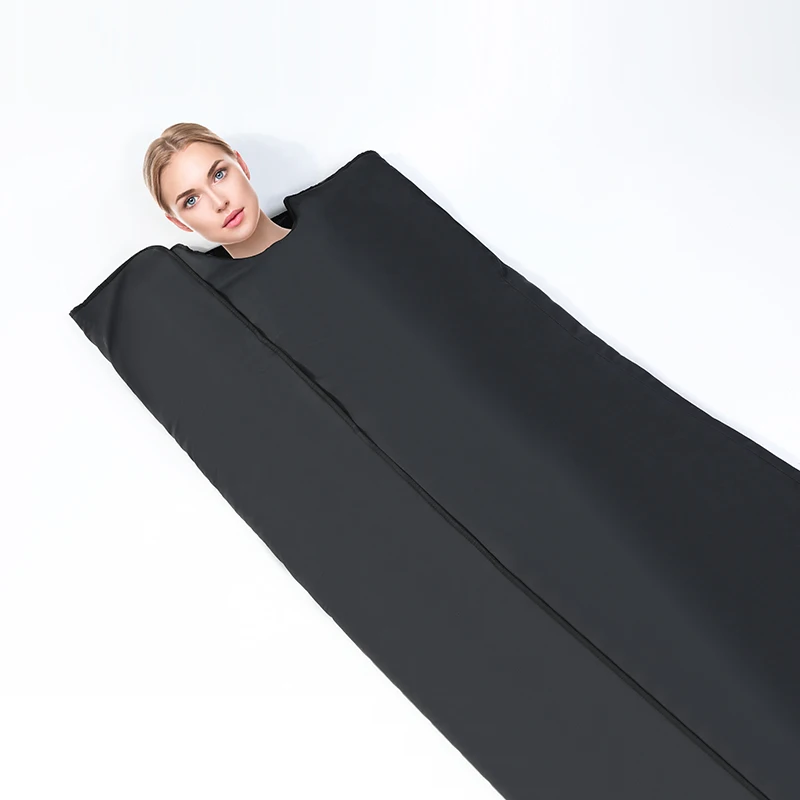dropshipping 2021 hot sale quick black color infrared sauna blanket for sweating and weight loss (1600251312104)