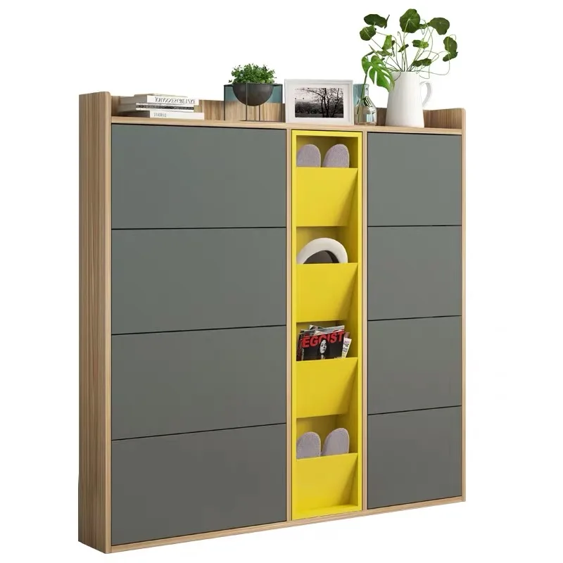 Modern Home Wooden Chest Of Drawers Living Room Shoe Cabinet Sofa Set Furniture