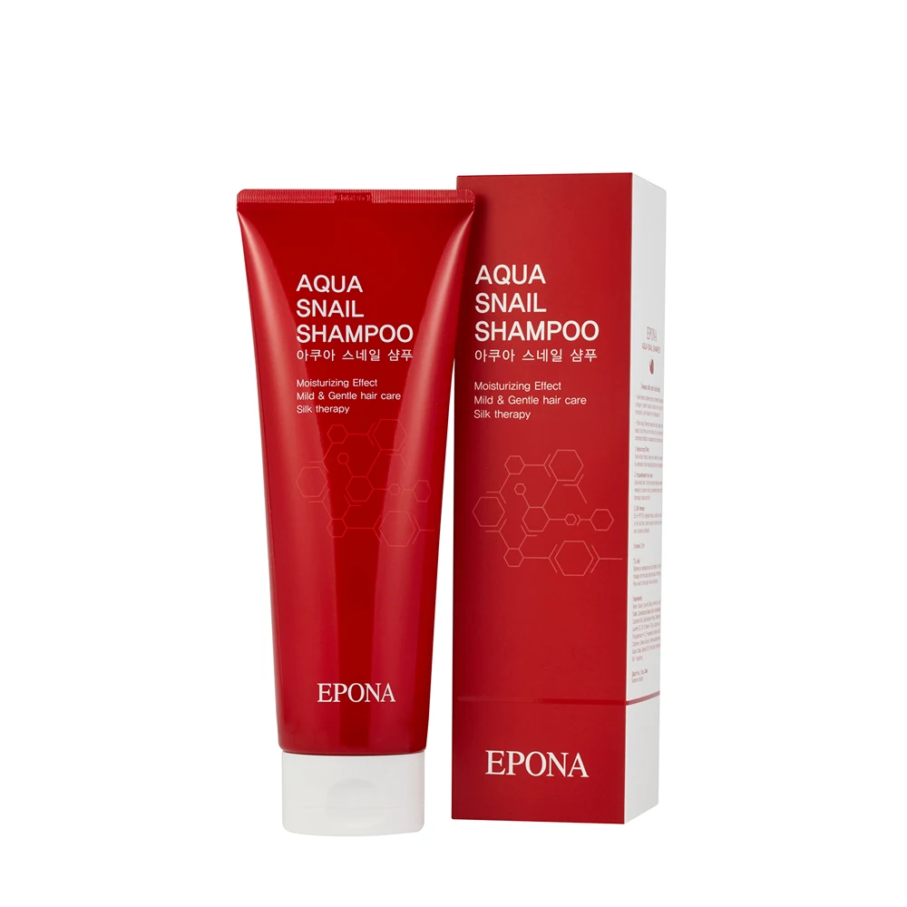 Шампунь Epona Aqua Snail 300 мл, свежий Питательный Шампунь против перхоти, против выпадения волос, шампунь премиум класса с повышенным эффектом для поврежденных волос