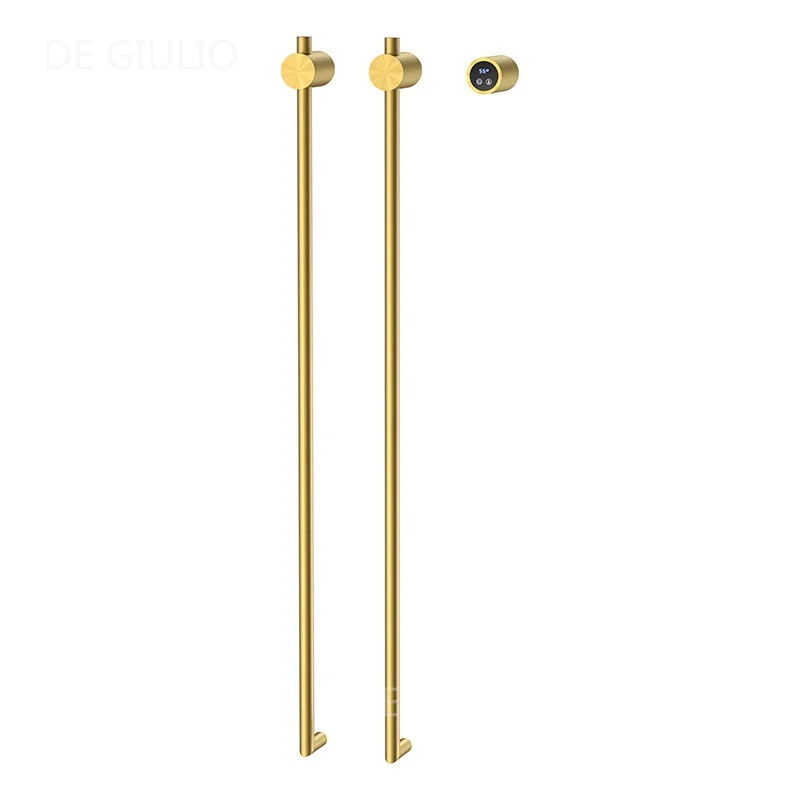 Золотистая настенная вешалка для полотенец из нержавеющей стали, вешалка для полотенец для ванной комнаты, радиатор для полотенец с подогревом