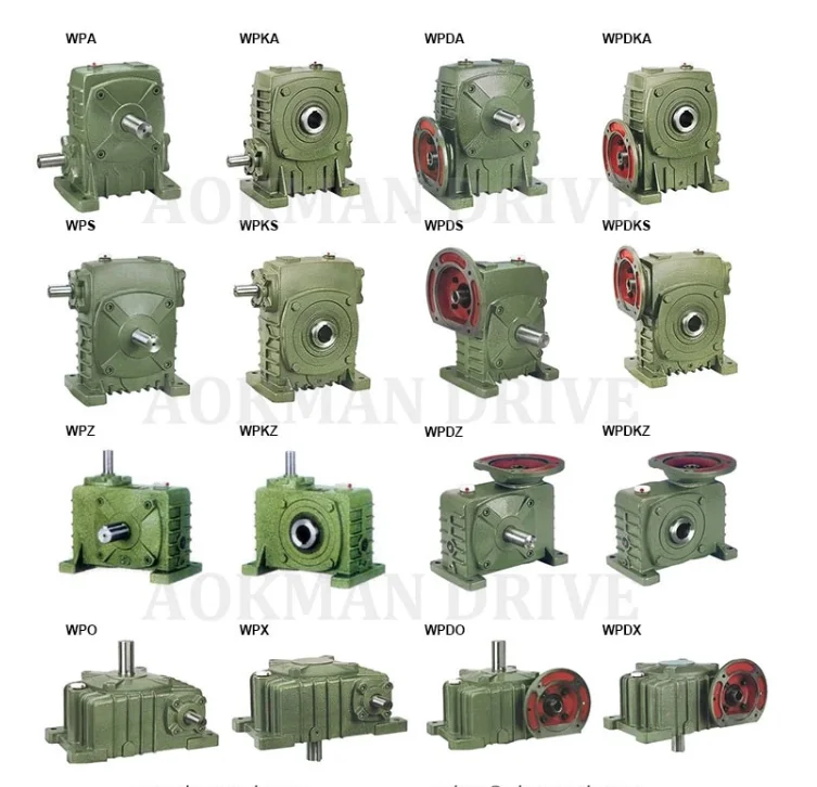 Flange Input WPA Right Angle Worm Gear Box Gear Motor Reduction Gearbox