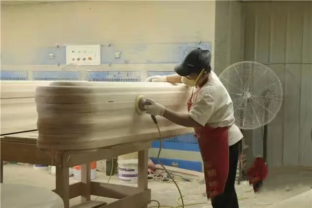 HEZE Factory sale affordable knocked down wooden coffin with color / plain paulownia coffin