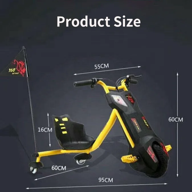
Factory wholesale electric drift trike scooter for kids and adults 