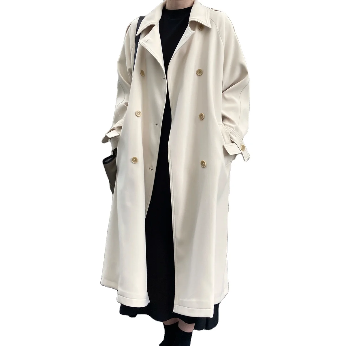 Fashion Wholesale Plaid Pattern Trench Coat windproof Ladies Long waterproof Coats