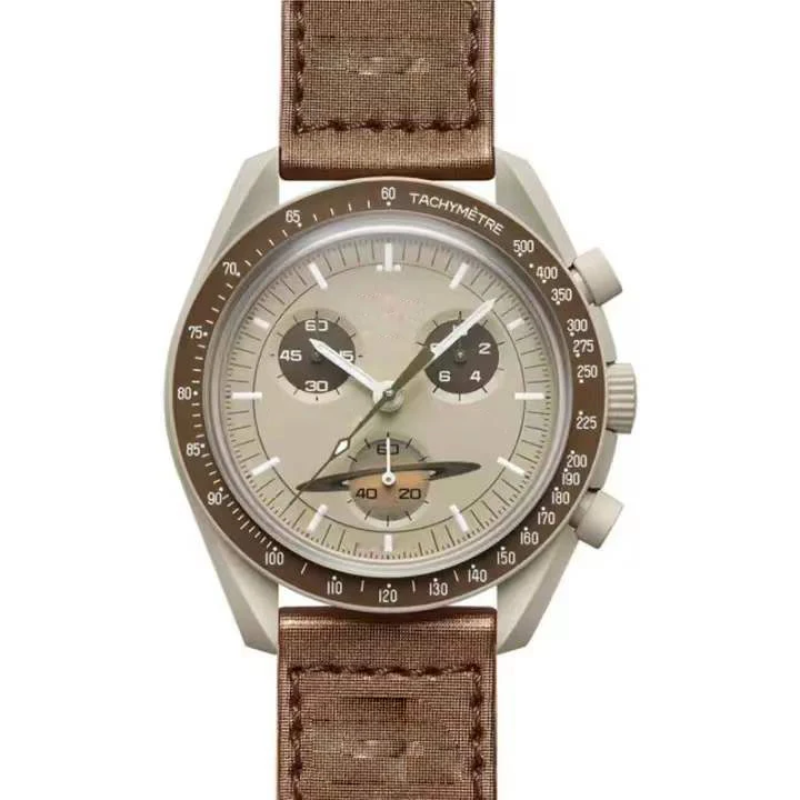 Top brand OMG joint series Saturn multifunctional timing geneva quartz watches price women