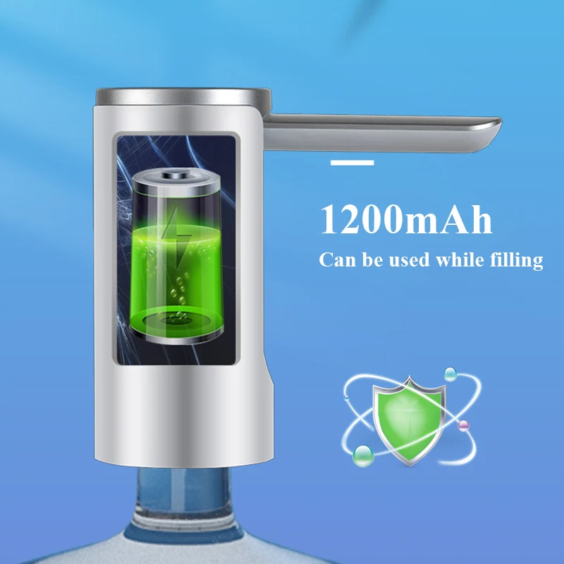 Electric Automatically Water Bottle Pump 1200mAh Intelligent Water Capacity Display Water Dispenser