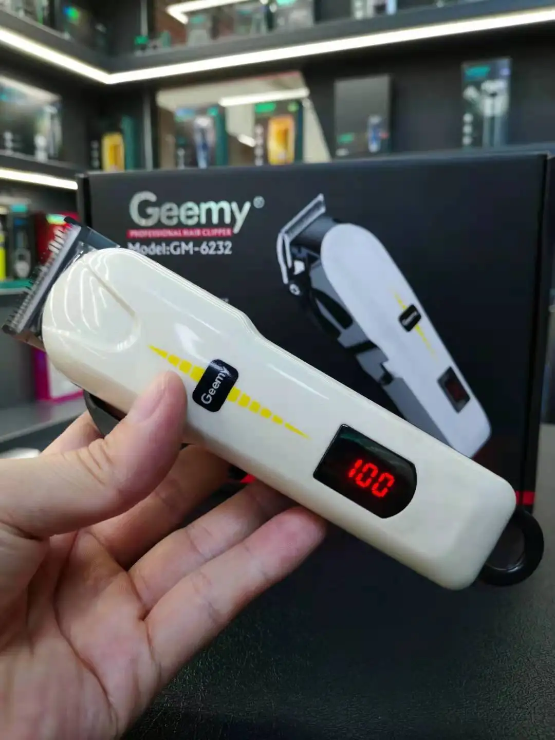  Оригинальный GEEMY GM6232 профессиональная перезаряжаемая Триммер для волос электрическая машинка