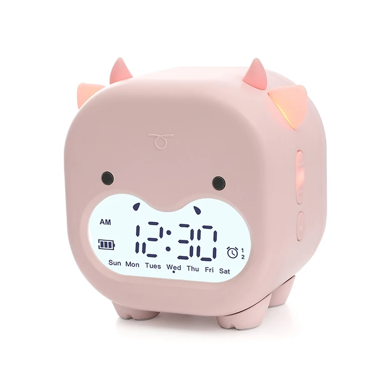 China Made New Product Hot Sale Nordic Wake Up Light Alarm Voice Controlled Smart Clock