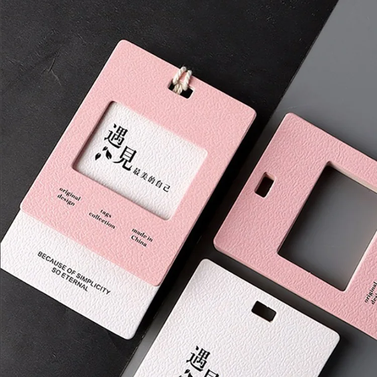 Original Design Custom Paper Tag Personalized Brand Logo Label with Rope for Coat