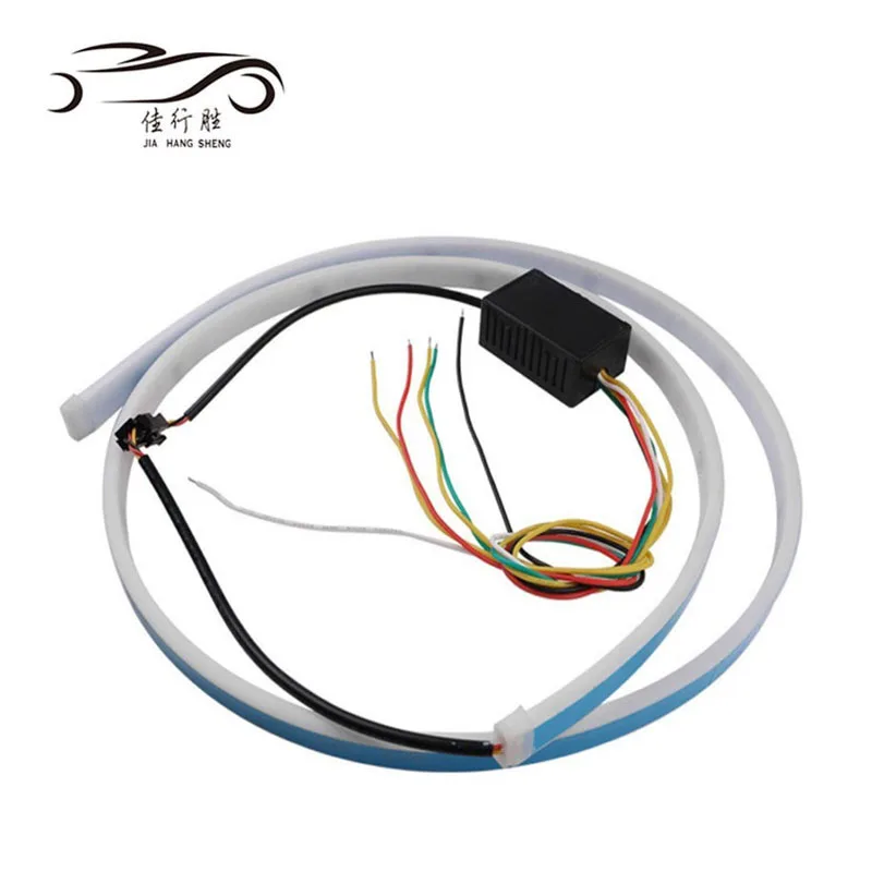 Интерьер наружные лампы Led Фонарь двойной цвет дневные ходовые огни 12V Белый Красный вождения Сигналы поворота Стоп-сигнал предупреждения ленты задний