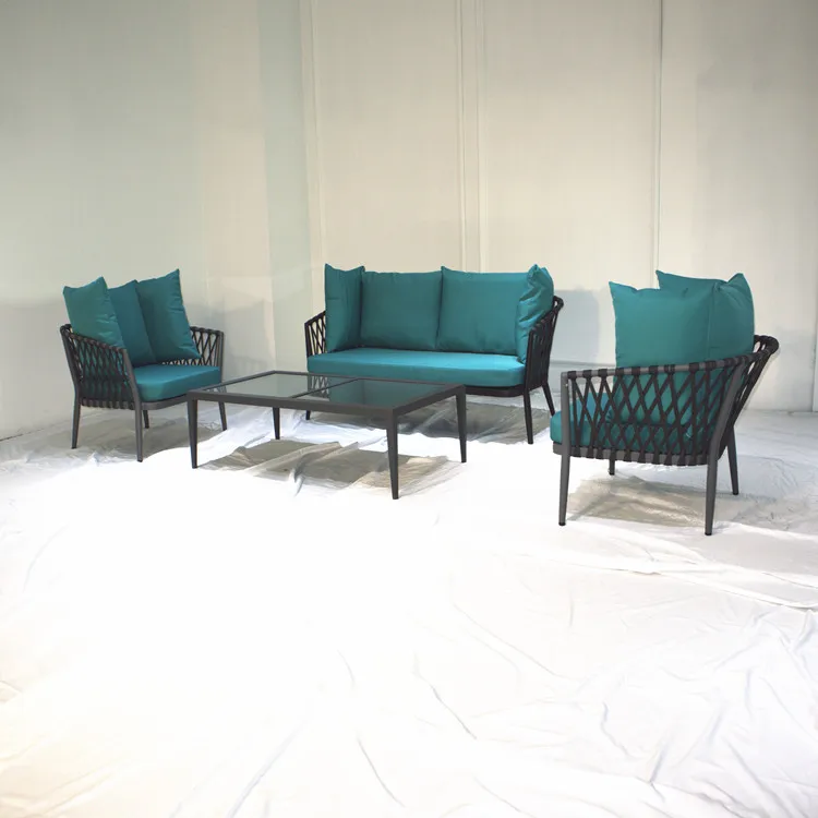 best seller  house furniture plastic wicker sofa set rattan patio living room modern furniture