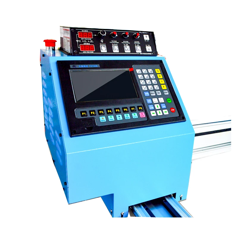 Gantry Plasma cutting machine Bilateral tracks strong beam flame and plasma both type LGK80 220v 380v cut 12mm