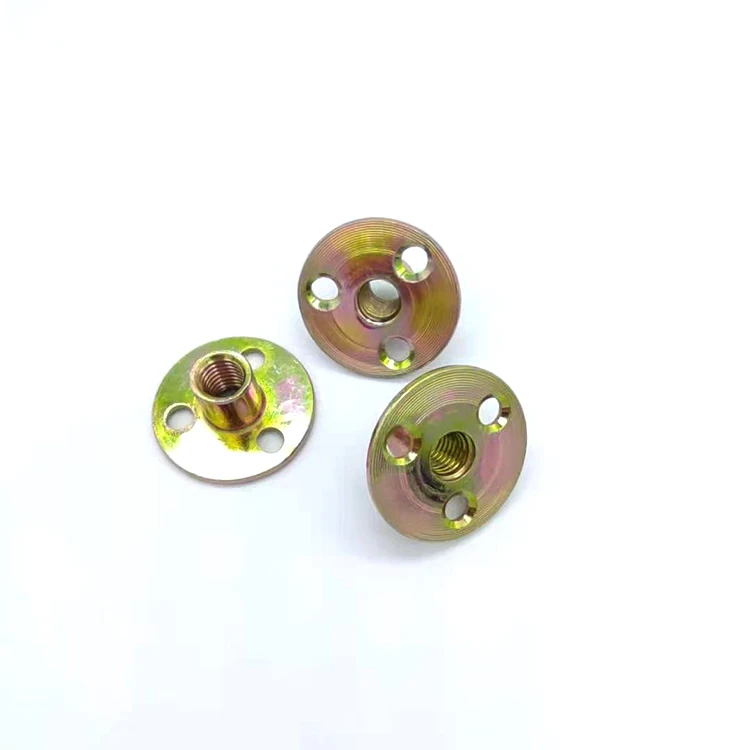 Мебель из углеродистой стали оцинкованная Резьбовая вставка T гайка пробивая отверстие тройник гайки M10