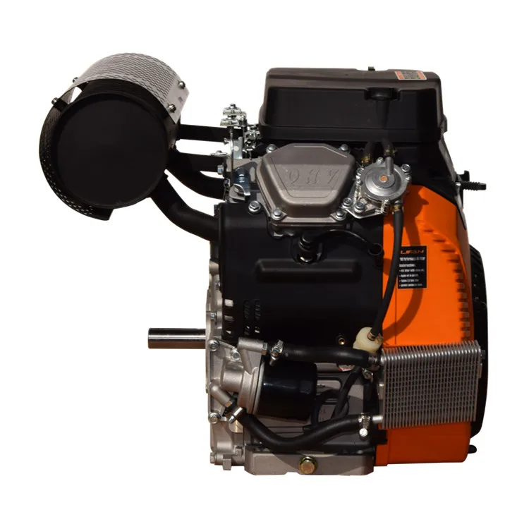  4-тактный 2V80F V двухцилиндровый Электрический старт 27HP бензиновый
