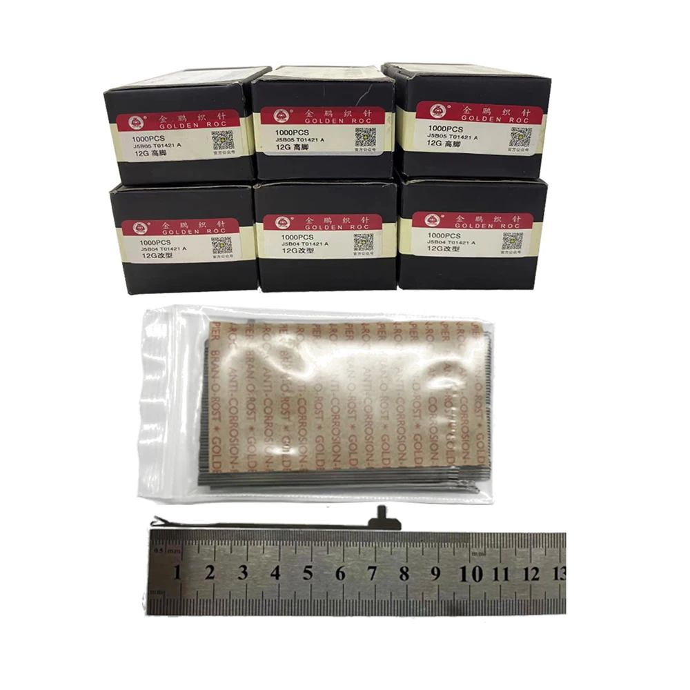 Спицы для вязания, ткацкая машина золотого цвета марки Roc, круговые спицы из нержавеющей стали для вязания, аксессуары для вязальных машин