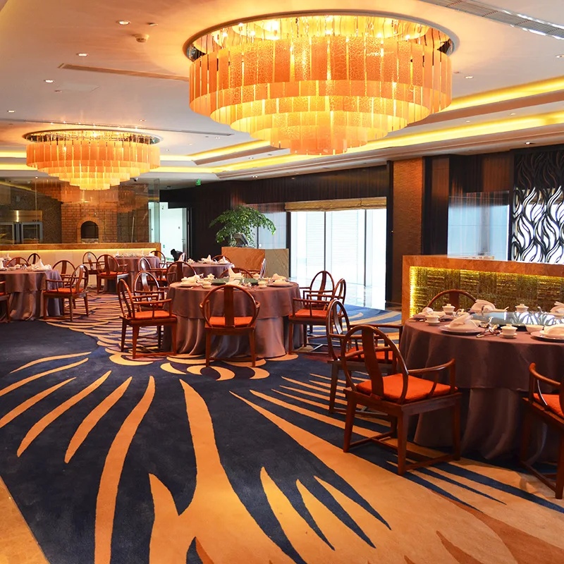 Full banquet hall carpet flooring handmade custom luxury carpet Comfortable and soft carpet  washable