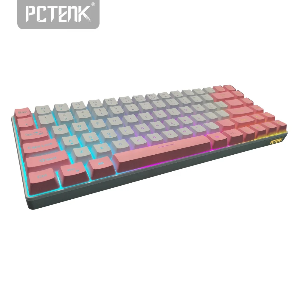 Anti ghost Membrane Led Rgb Usb Slim Gaming,Backlit Pc Pepherial Dual Wireless Computer Portable Keyboard