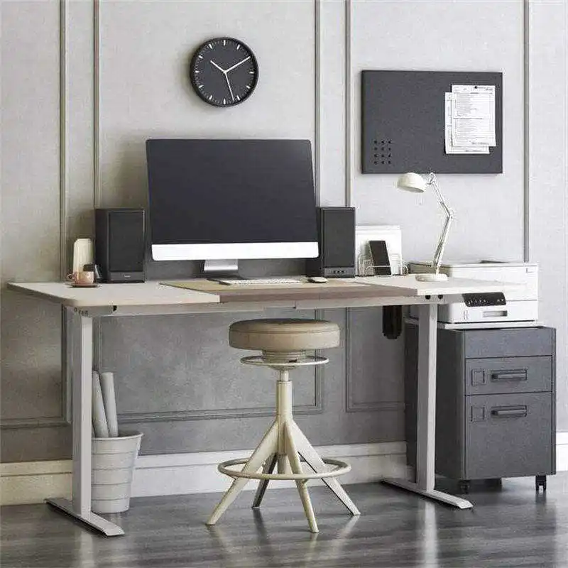 Modern Office Furniture Adjustable Gaming Desk Dual Motor 2 Stage Metal Living Room Standing Table