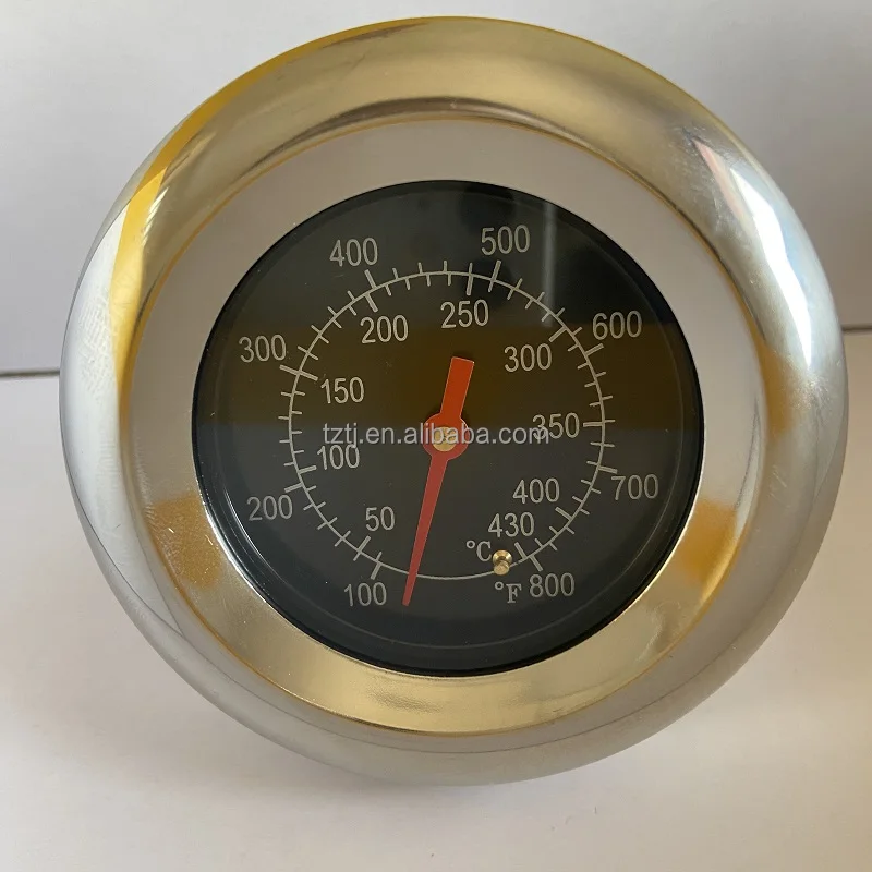 Stainless Steel Stove Boiler Bimetal Glass Meat Grill Thermometer Oven Thermometer