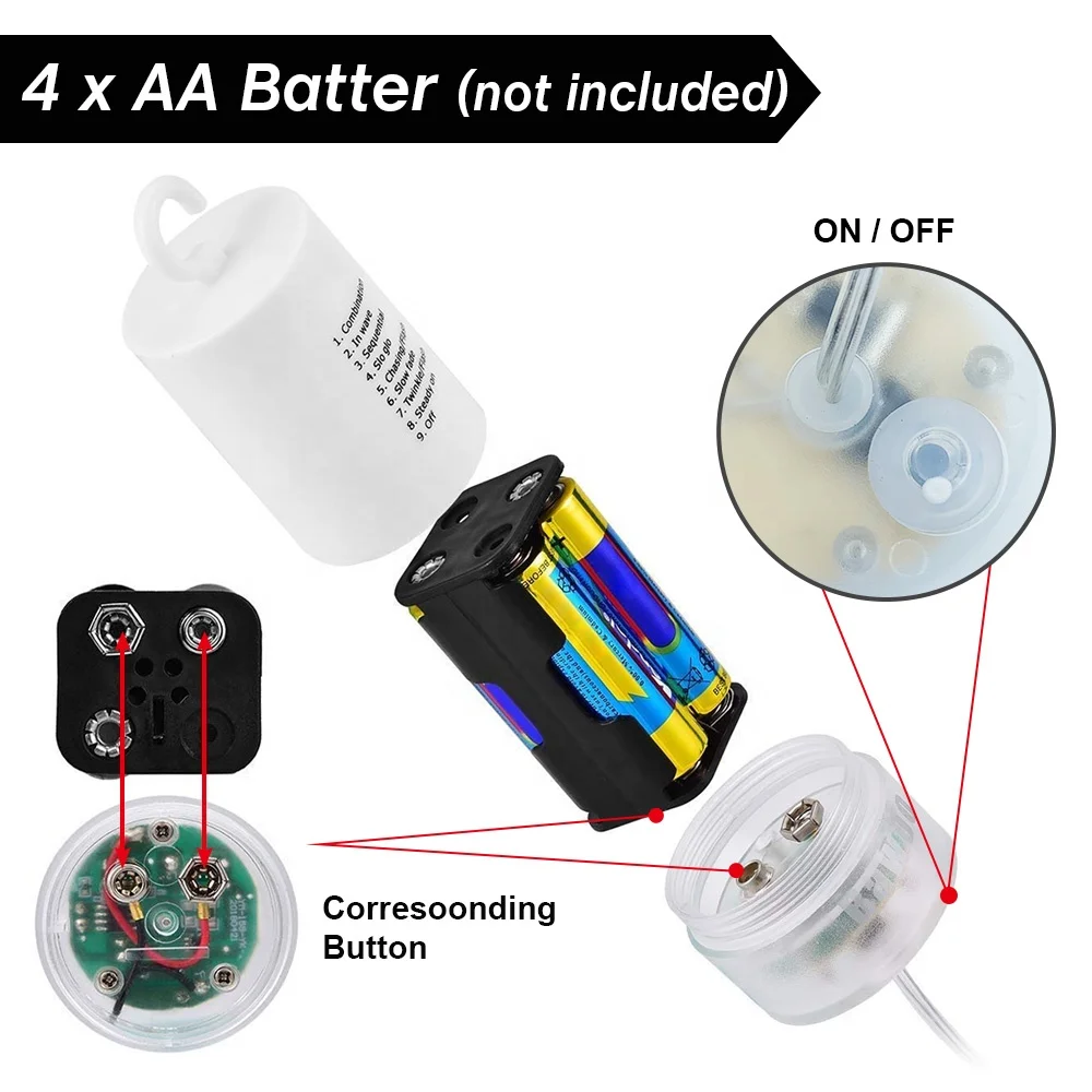 150 LED firework lights DIY led lights for Christmas indoor outdoor decoration battery operated hanging starburst light