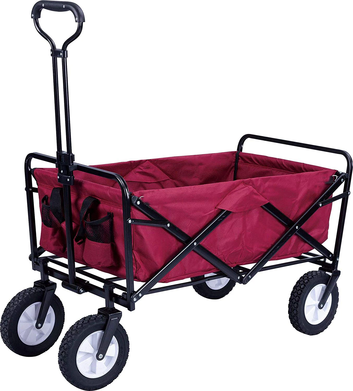Camping Trolley Folding Outdoor Garden Park Utility Kids Wagon Portable Beach Trolley Cart Camping