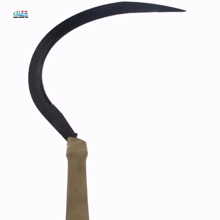 General Purpose Tempered Steel Long Handle Farming Garden Grass Hand Held Palm Sickle