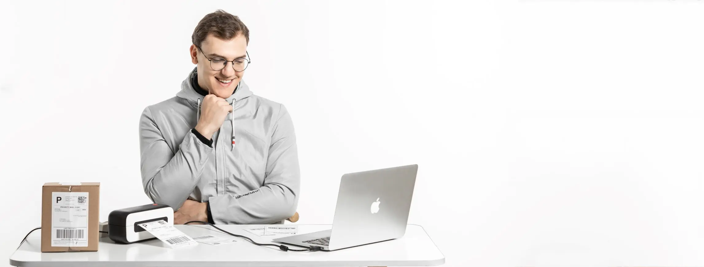 AM-246S High Quality Cheap 4x6 Thermal Shipping Label Printer Supports FedEx UPS Amazon eBay