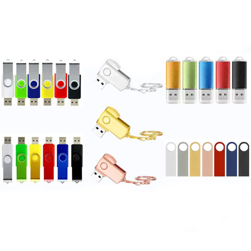 1GB 2GB 4GB 8GB 16GB 32GB 64GB 128GB 256GB 1TB 2TB usb stick custom pendrive USB flash drive 2.0 3.0 with logo customization