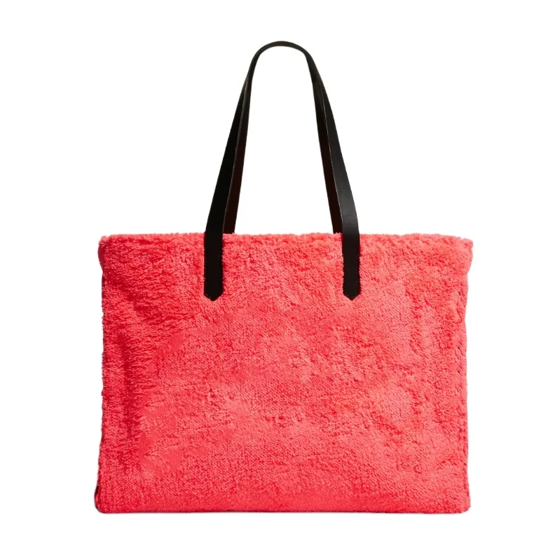 High Quality Soft Mom teddy Outdoor Tote Bag Stroller beach tote Bag