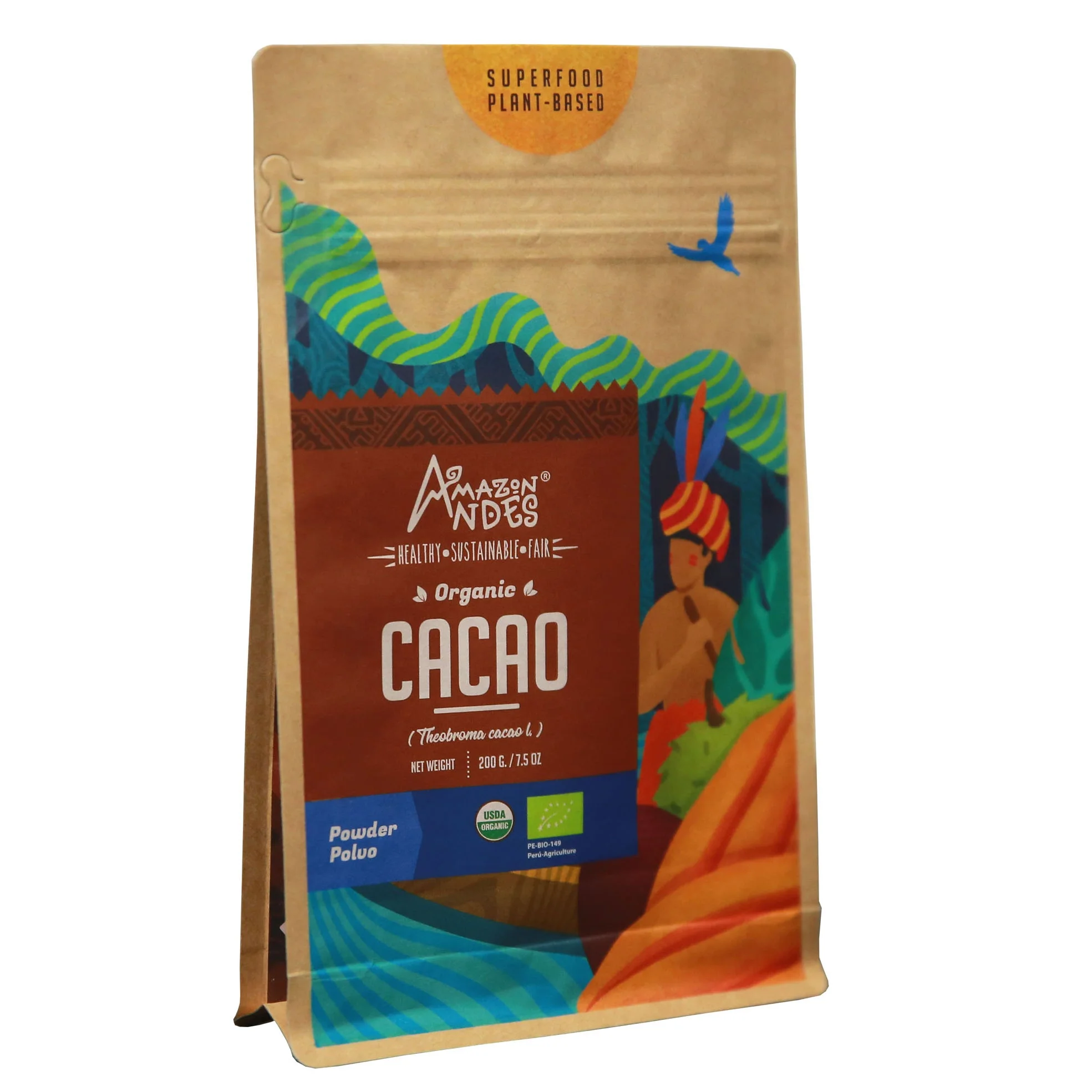 Custom Resealable Biodegradable Compostable Kraft Paper Pouch Stand Up Doypack with window for Snack Powder Packaging Bags