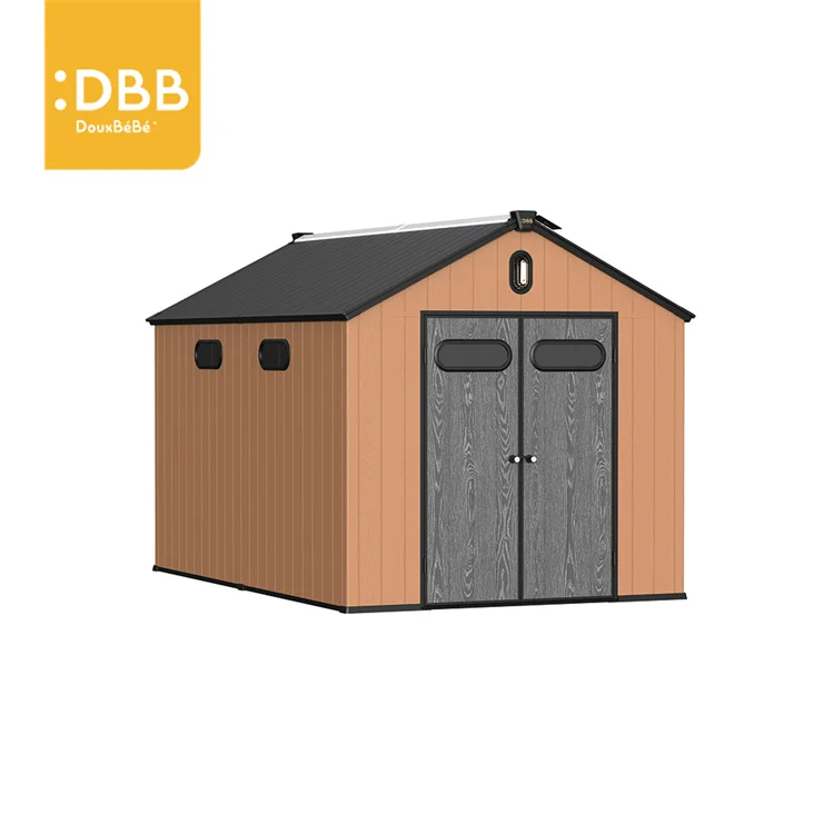 Wholesale Garden Tool Garden Shed Portable PP Metal Outdoor Waterproof Metal Tools Storage Shed
