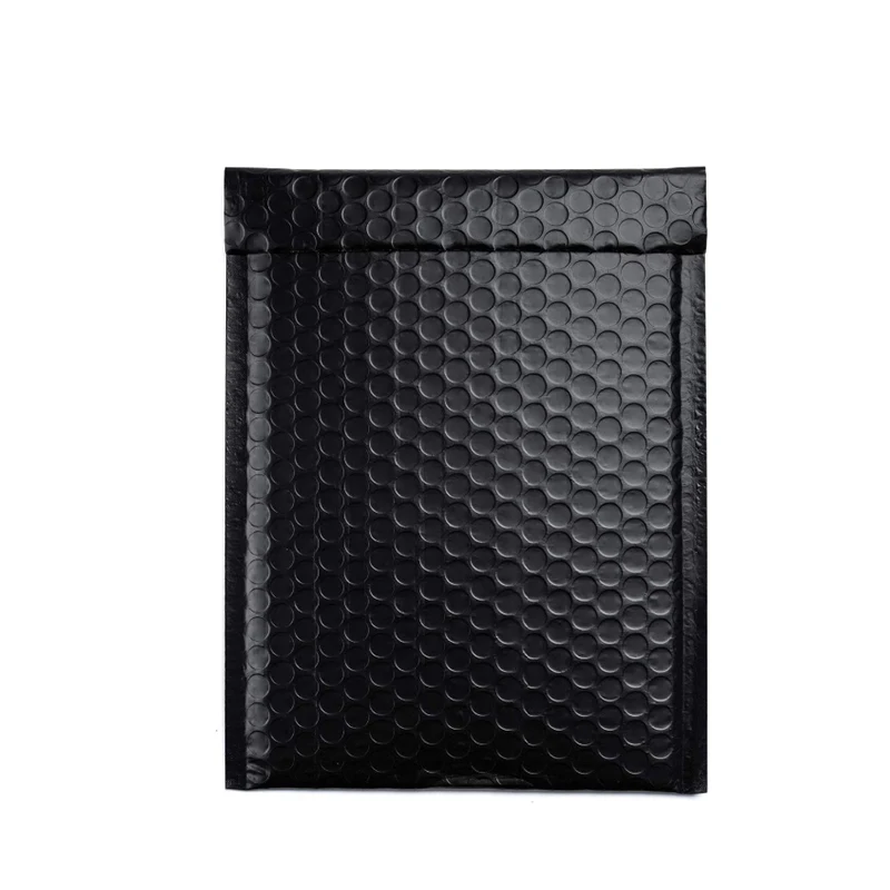 Poly Bubble Mailers 6x9 Inch Shipping Bags Padded Envelopes Self Seal Black Metallic Bubble Mailer for Clothes