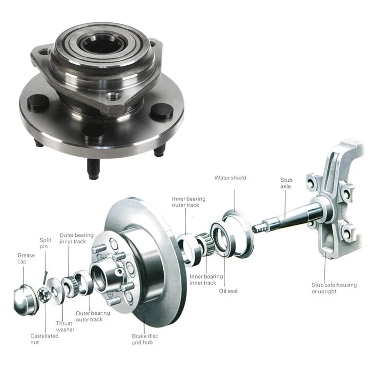 Auto Hub Wheel Bearing Wheel Hub Assembly 43550-F4010 43550-10010 Front Axle Hub For Toyota CH-R and Corolla 2016-