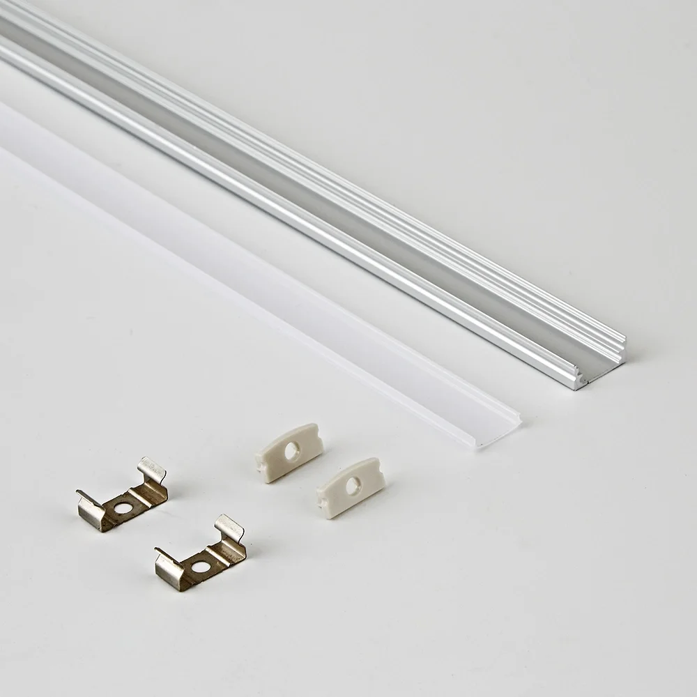 GL-1205 Surface Mounted LED Profile 17.3*8.2MM High Quality LED Aluminum Channel Profiles to Protect LED Strip Linear Lights